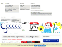Tablet Screenshot of lagocciaonlus.it